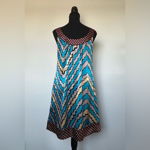 VERTIGO PARIS SLEEVELESS SLIPP ON SILKY 
SHORT DRESS Multicolor Size S - Picture 5 of 12